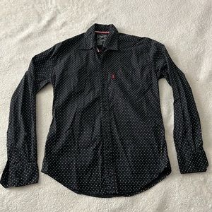 Black button down shirt
